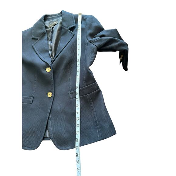 Talbots Blazer Navy Blue Single Breasted Office Work Career Business Size 8 - Picture 11 of 11